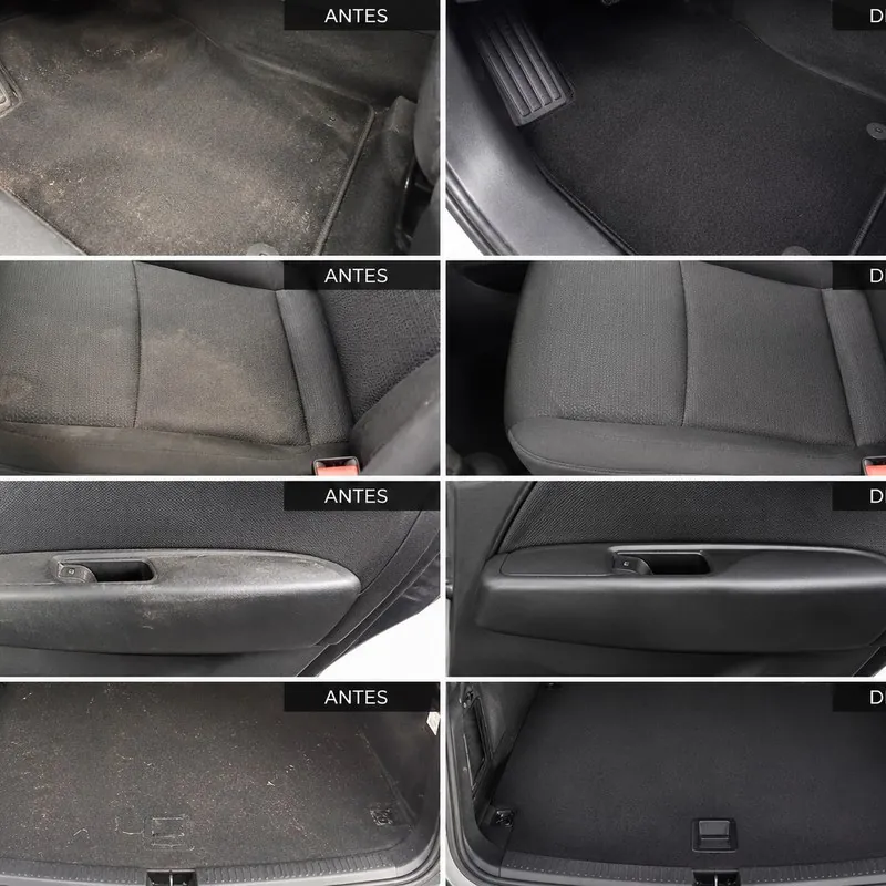 Proceso real de limpieza y detailing de vehículo